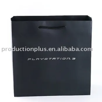 Luxury cord handles Printed Paper carrier apparel shopping bags