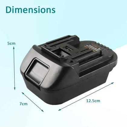 Wholesale Lithium Ion Battery Adapter for Black+Decker/Stanley/Porter 20V to Replace Makita BL1830 18V Battery