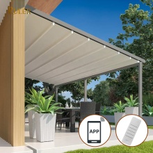 Luxurious Retractable Pergola: Automatic Folding Roof for Outdoor Patio Cover