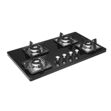 High Quality Factory Wholesale: Custom 4 Burner Oval Stove with Tempered Glass Panel