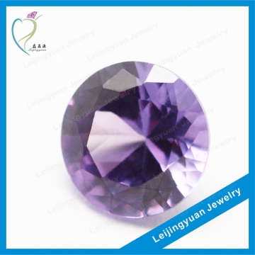 Qualitied round purple raw precious stones