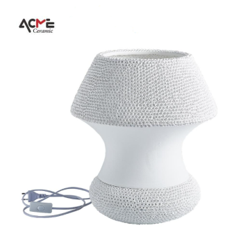 eco-friendly decorative master bedroom bedside ceramic LED lamp
