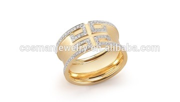 Gold CZ stone ring