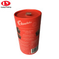 Paper Red Round Chocolate Bar Packaging Box