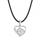 Howlite Love Heart Birthstone Pendant Gemstone Necklaces for Women