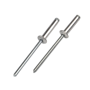 Stainless Steel, Carbon Steel & Aluminum Open End Blind Rivets with Break Pull Mandrel