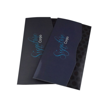 Scatola di carta con busta a forma di cuscino con design UV