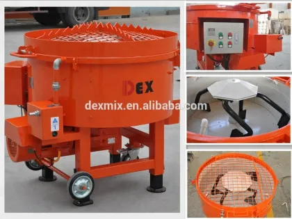 DEX 250kg Refractory Castable Pan Mixer for Steel Company