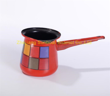 390ml Multi-color Enamel Coffee Pot