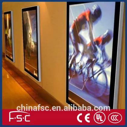 ultra-thin aluminum magnetic lighting frame