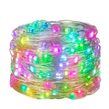 WS2812B RGB Copper LED Pixel String - 5m 50 LEDs Party Lights