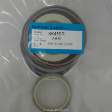 Kobelco SK45SR Excavator Parts: Hydraulic Arm Cylinder Seal Kits (Part Number: PH01V00012R100)