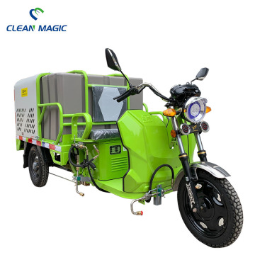 Driving electric three wheel high-pressure cleaning vehicle