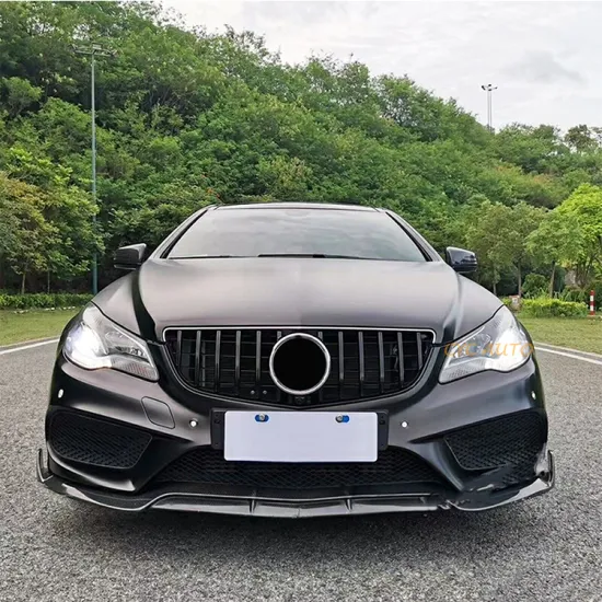 ABS C207 Silver Black GT Front Bumper Grille for Mercedes Benz E Class W207 Coupe 2 Door 2014-2016