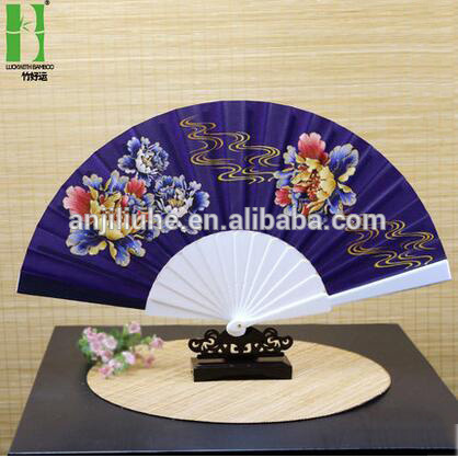 Custom fabric plastic hand fans