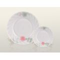 Assiette plate en jade blanc - 7 "