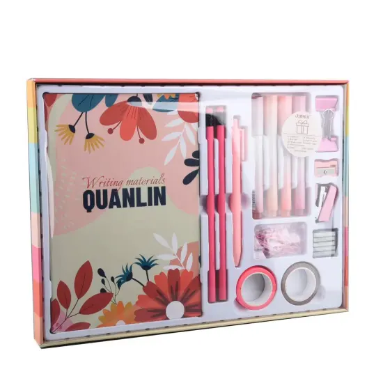 Hardcover Notebook Art Set - Creative Stationery Gift for Students and Girls