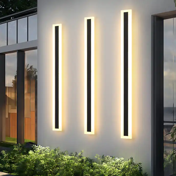 Waterproof Garden Linear Long Strip Wall Sconce - Outdoor Lighting Fixture LED Wall Lamp