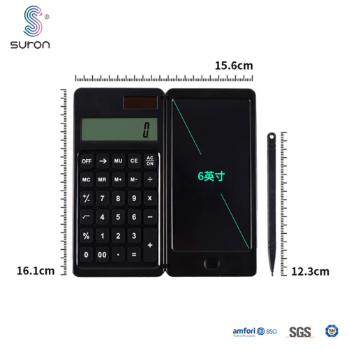 Calculadoras de mesa da calculadora SURON com tablet de escrita de LCD