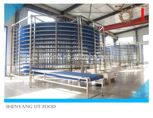 The cooling tower bakey stainless steel hamburger bread spiral cooling tower