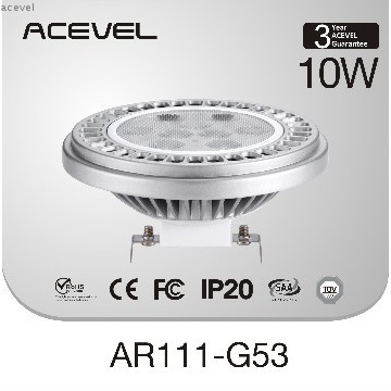 10W LED spot lamp  AR111 G53 CE FCC SAA approved