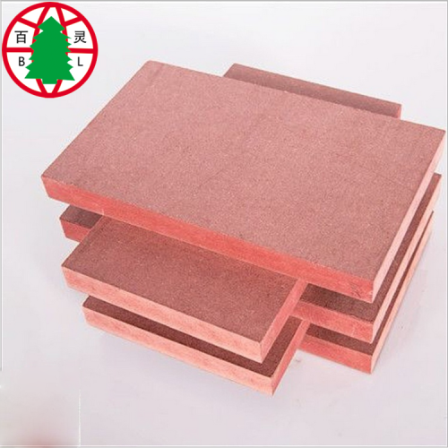 Resistencia al fuego MDF color rojo retardante de llama mdf