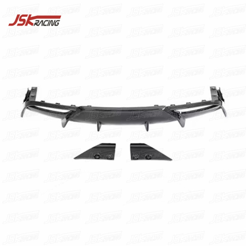 JSK STYLE DRY CARBON Fiber Rear Diffuser for 2023-2024 Tesla Model 3