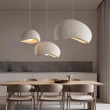 Japanese Wabi-Sabi Wind Lamp: Aesthetic Pendant Light for Bedroom Decor