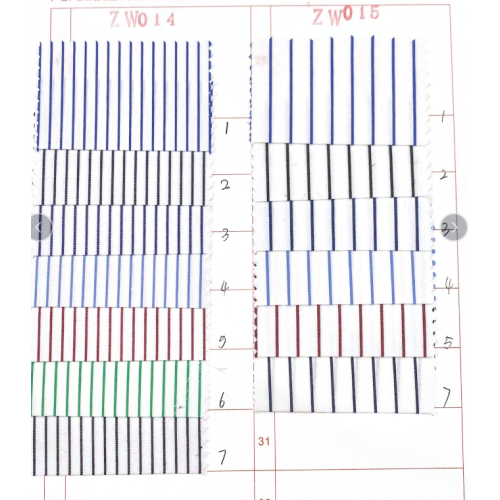 Tout le tissu de chemise à rayures en coton