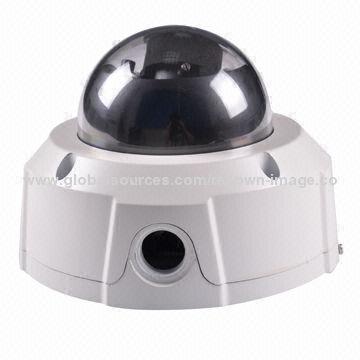 Dome Camera with Waterproof and Vandalproof Features, Max IR Distance of 50m