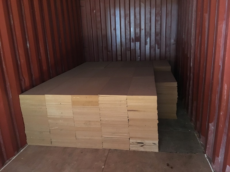 Plywod Decking in Container