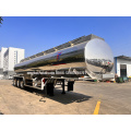 45000 liters Polished Mirror Surface Aluminium Alloy Fuel Tank Trailer