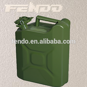 5L 10L 20L America type green jerry can metal fuel tank oil drum oil can with spout