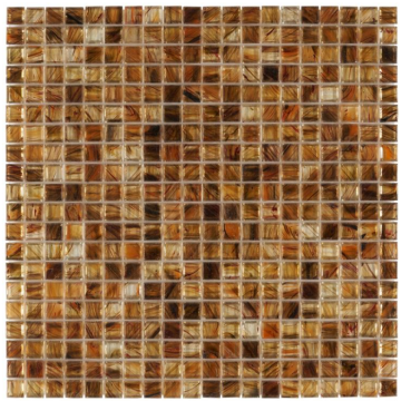 Mosaico di vetro Piastrelle marroni Mosaici traslucidi