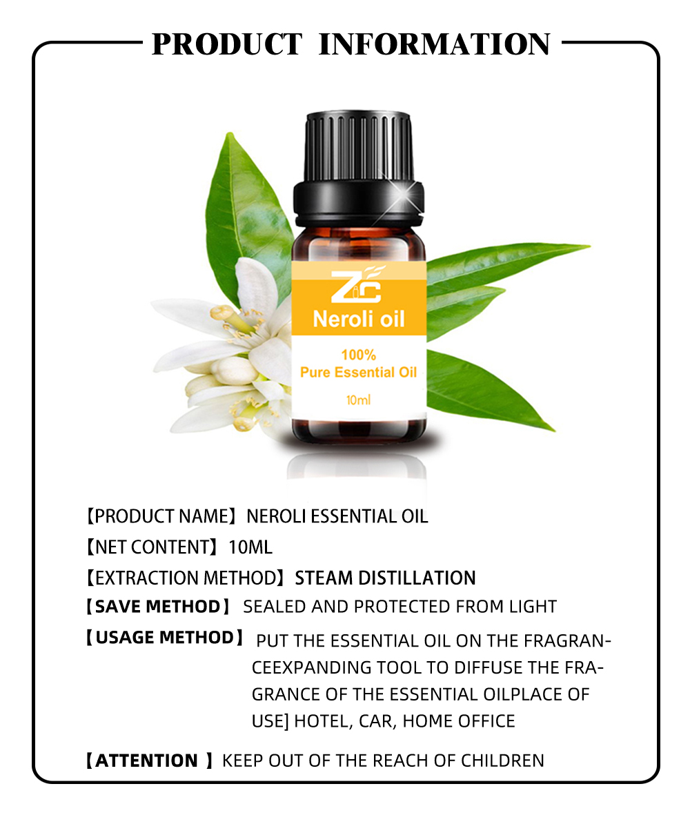 Quality Aromatherapy Neroli Essential Oil Food Grade