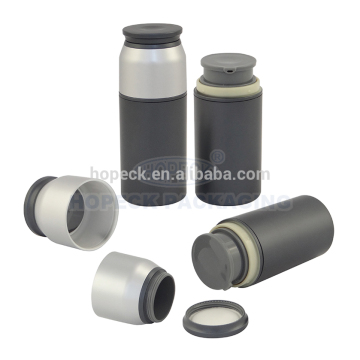 Staight round airless bottle, airless serum bottle, airless lotion pump