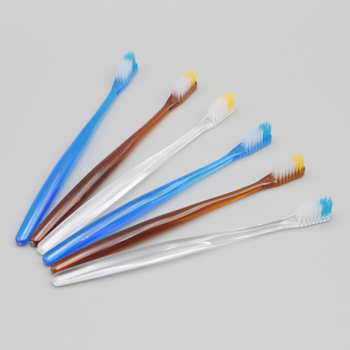 Toothbrush with transparent crystle handle brush bristle