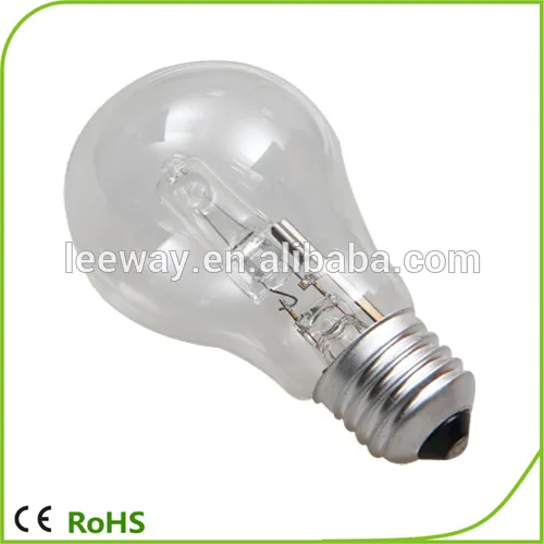 High quality 2000H Clear or Frosted A60 E27 Halogen Lamp With CE and RoHs