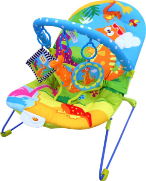 Dinosaur World Baby Bouncer, light weighted musical baby rocker cradles with lovely toys