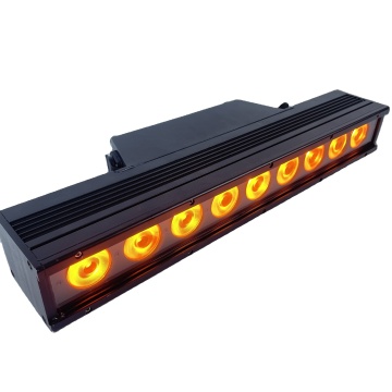 Wi-Fi Controlled Waterproof Stage LED Battery-Powered 9PS 18W RGBWAUV 6in1 Wall Washer Light