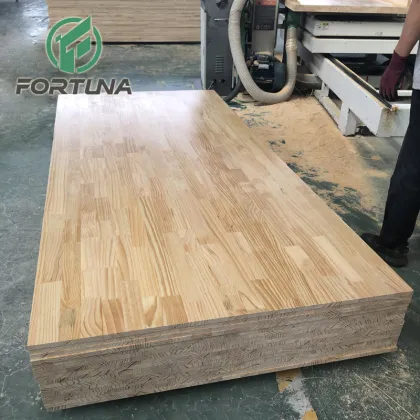 Solid Paulownia Pine Falcata Core Block Board Finger Jointed 18mm Wood Panels for Furniture Making