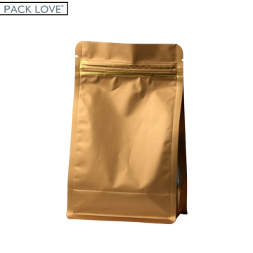 matte flat re-sealable zipper aluminum foil plastic bag