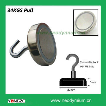 D32mm Super Magnetic Hook with M6 Screw