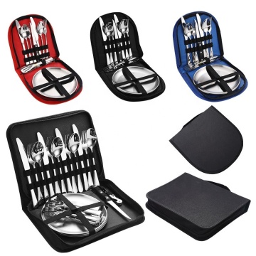 Stainless Steel Fork Knife Spoon Set for Camping and Picnics