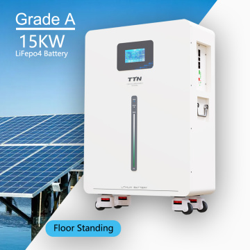 15kWh LiFePO4 太阳能电池，带逆变器，用于离网家庭备用电源