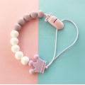 Pacifier Clip Silicone Beads Baby Teether