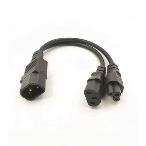 Y Type Splitter Power Cord C14 plug