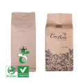 Sac à café biodégradable imprimé de 16 oz avec valve