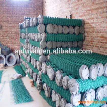 Anping Diamond Brand Galvanized / PVC Coated Chain Link Fence / Chain Link Mesh