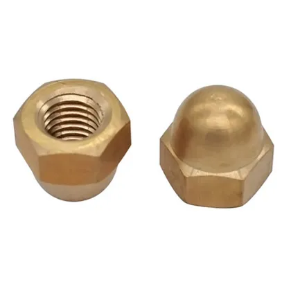 Brass Hexagon Acorn Nut DIN1587 Brass Acorn Hexagon Nuts